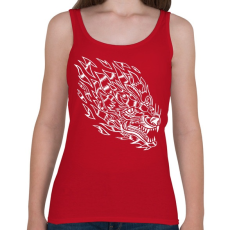 PRINTFASHION Tűzfarkas - Női atléta - Cseresznyepiros