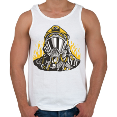 PRINTFASHION Tűzoltó - Férfi atléta - Fehér