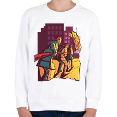 PRINTFASHION Tűzoltó - Gyerek pulóver - Fehér
