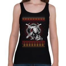 PRINTFASHION Tűzoltó karácsony - Női atléta - Fekete