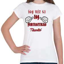 PRINTFASHION Tűzoltó - Női póló - Fehér női póló