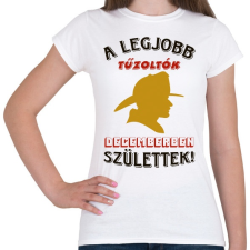 PRINTFASHION Tűzoltó szülinapja december - Női póló - Fehér női póló