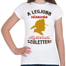 PRINTFASHION Tűzoltó szülinapja július - Női póló - Fehér