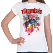 PRINTFASHION Tűzoltóság 1870 - Női póló - Fehér női póló