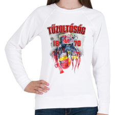 PRINTFASHION Tűzoltóság 1870 - Női pulóver - Fehér női pulóver, kardigán