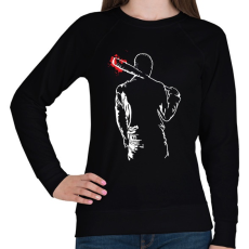 PRINTFASHION TWD- Negan Lucille - Női pulóver - Fekete
