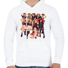 PRINTFASHION Twice csapat - Férfi kapucnis pulóver - Fehér férfi pulóver, kardigán