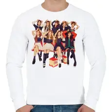 PRINTFASHION Twice csapat - Férfi pulóver - Fehér