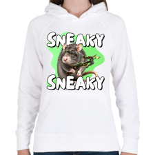 PRINTFASHION Twitch - SNEAKY, SNEAKY - Női kapucnis pulóver - Fehér női pulóver, kardigán