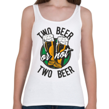 PRINTFASHION TWO beer  - Női atléta - Fehér női trikó