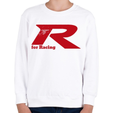 PRINTFASHION Type R for Racing - Gyerek pulóver - Fehér