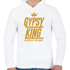 PRINTFASHION Tyson Fury - Férfi kapucnis pulóver - Fehér