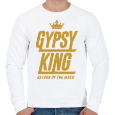 PRINTFASHION Tyson Fury - Férfi pulóver - Fehér férfi pulóver, kardigán