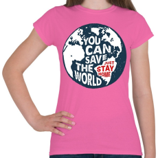 PRINTFASHION U can save the world!  - Női póló - Rózsaszín