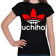 PRINTFASHION Uchiha (Adidas logo) - Női póló - Fekete