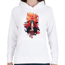 PRINTFASHION Uchiha Itachi - Női kapucnis pulóver - Fehér női pulóver, kardigán
