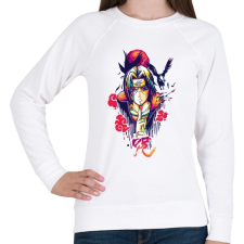 PRINTFASHION uchiha itachii - Női pulóver - Fehér női pulóver, kardigán