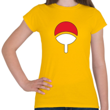 PRINTFASHION Uchiha jel - Női póló - Sárga női póló