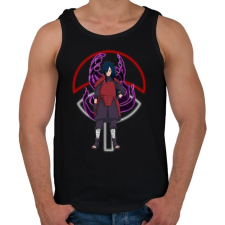 PRINTFASHION Uchiha Madara - Férfi atléta - Fekete atléta, trikó