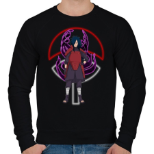 PRINTFASHION Uchiha Madara - Férfi pulóver - Fekete férfi pulóver, kardigán