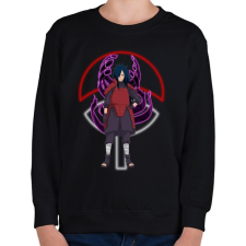 PRINTFASHION Uchiha Madara - Gyerek pulóver - Fekete gyerek pulóver, kardigán
