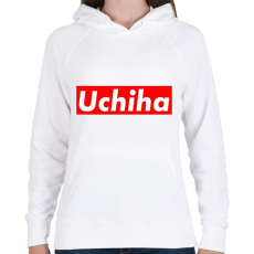 PRINTFASHION Uchiha - Női kapucnis pulóver - Fehér