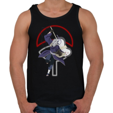 PRINTFASHION Uchiha Obito - Férfi atléta - Fekete atléta, trikó