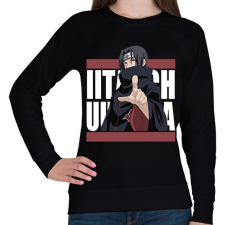 PRINTFASHION Ucsiha Itachi - Női pulóver - Fekete női pulóver, kardigán