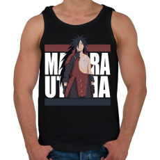 PRINTFASHION Ucsiha Madara - Férfi atléta - Fekete