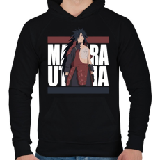 PRINTFASHION Ucsiha Madara - Férfi kapucnis pulóver - Fekete