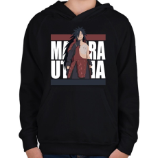 PRINTFASHION Ucsiha Madara - Gyerek kapucnis pulóver - Fekete