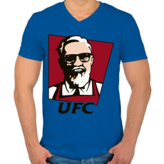 PRINTFASHION UFC CM - Férfi V-nyakú póló - Királykék