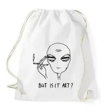 PRINTFASHION Ufo art - Sportzsák, Tornazsák - Fehér tornazsák