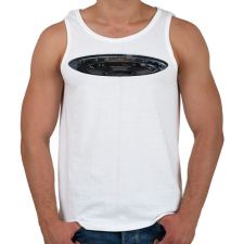 PRINTFASHION Ufo - Férfi atléta - Fehér atléta, trikó