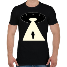 PRINTFASHION UFO - Férfi póló - Fekete férfi póló