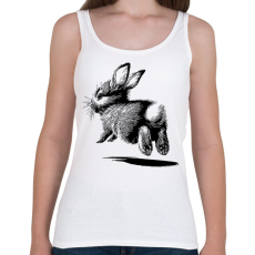 PRINTFASHION Ugró nyúl / cuki nyuszi rajz - Női atléta - Fehér