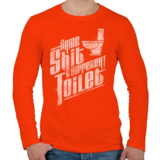 PRINTFASHION Ugyanaz a szar...  - Férfi hosszú ujjú póló - Narancs