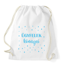 PRINTFASHION Ügyfelek könnyei - Bögre - Sportzsák, Tornazsák - Fehér tornazsák
