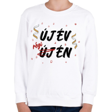 PRINTFASHION Új év, régi én - Gyerek pulóver - Fehér