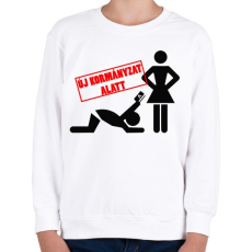 PRINTFASHION Új kormányzat alatt  - Gyerek pulóver - Fehér