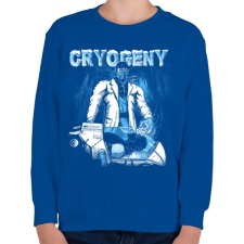 PRINTFASHION Új kriogén - Gyerek pulóver - Királykék gyerek pulóver, kardigán