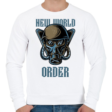 PRINTFASHION ÚJ VILÁGREND - Férfi pulóver - Fehér