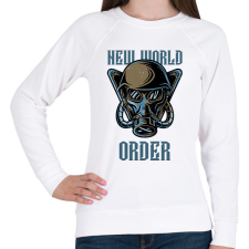 PRINTFASHION ÚJ VILÁGREND - Női pulóver - Fehér női pulóver, kardigán