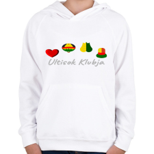 PRINTFASHION Ultisok Klubja logo - Gyerek kapucnis pulóver - Fehér gyerek pulóver, kardigán