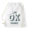 PRINTFASHION ...um OK boomer - Sportzsák, Tornazsák - Fehér