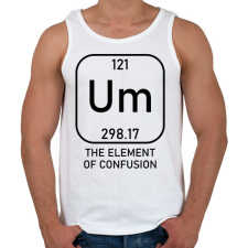 PRINTFASHION Um - the element - Férfi atléta - Fehér atléta, trikó