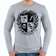PRINTFASHION Umbrella academy shield - Férfi hosszú ujjú póló - Sport szürke férfi póló
