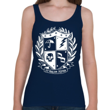 PRINTFASHION Umbrella academy shield invert - Női atléta - Sötétkék női trikó