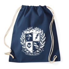 PRINTFASHION Umbrella academy shield invert - Sportzsák, Tornazsák - Sötétkék tornazsák