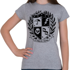 PRINTFASHION Umbrella academy shield - Női póló - Sport szürke női póló